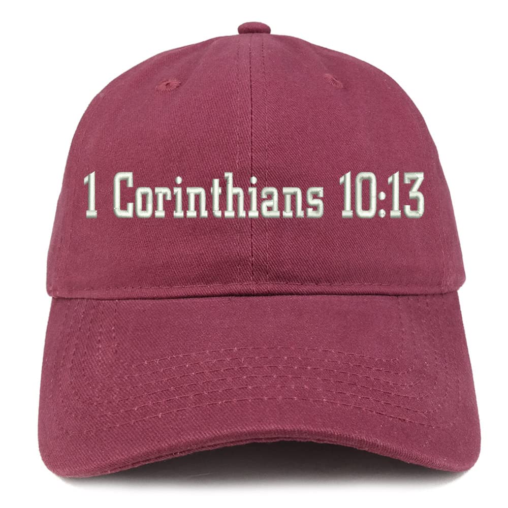 Trendy Apparel Shop 1 Corinthians 10:13 Low Profile Soft Cotton Baseball Cap
