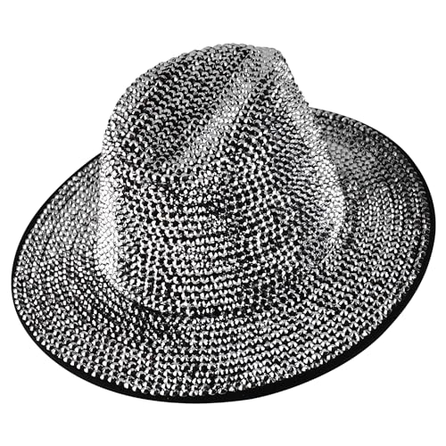 Trendy Apparel Shop Rhinestone Studded Bling Western Cowboy Cowgirl Hat