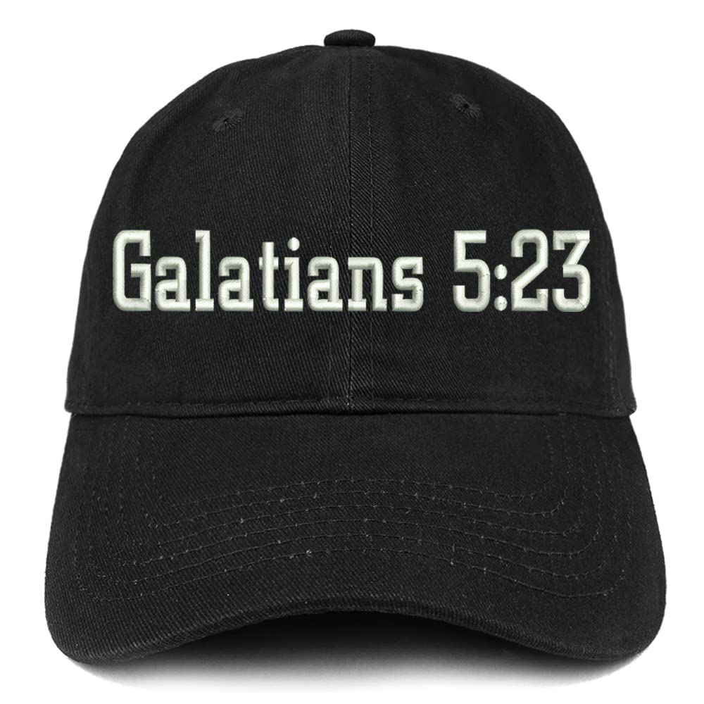 Trendy Apparel Shop Galatians 5:23 Low Profile Soft Cotton Baseball Cap