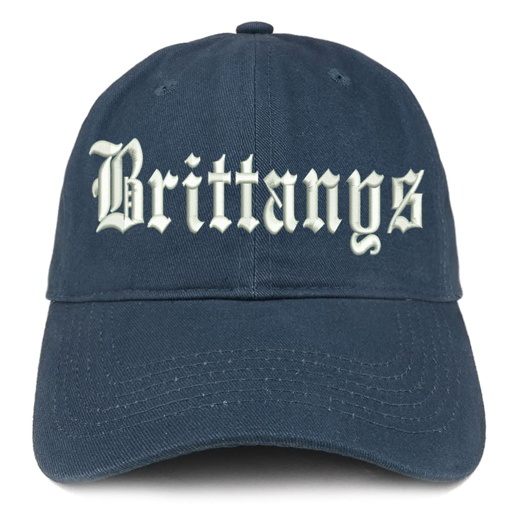 Trendy Apparel Shop Old English Brittanys Low Profile Soft Cotton Baseball Cap