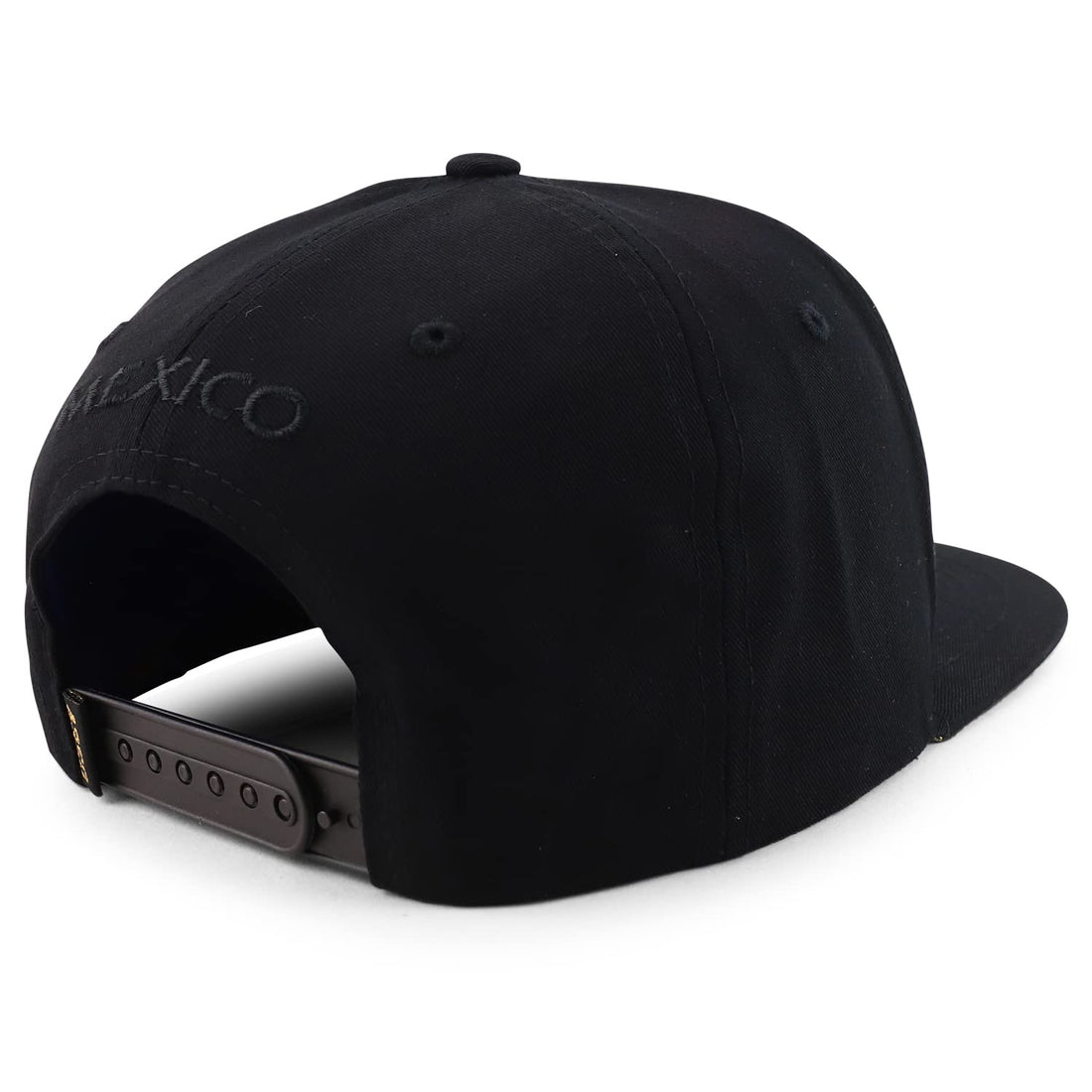 Trendy Apparel Shop Metal Mexico Eagle Decorated Flatbill Snapback Baseball Cap