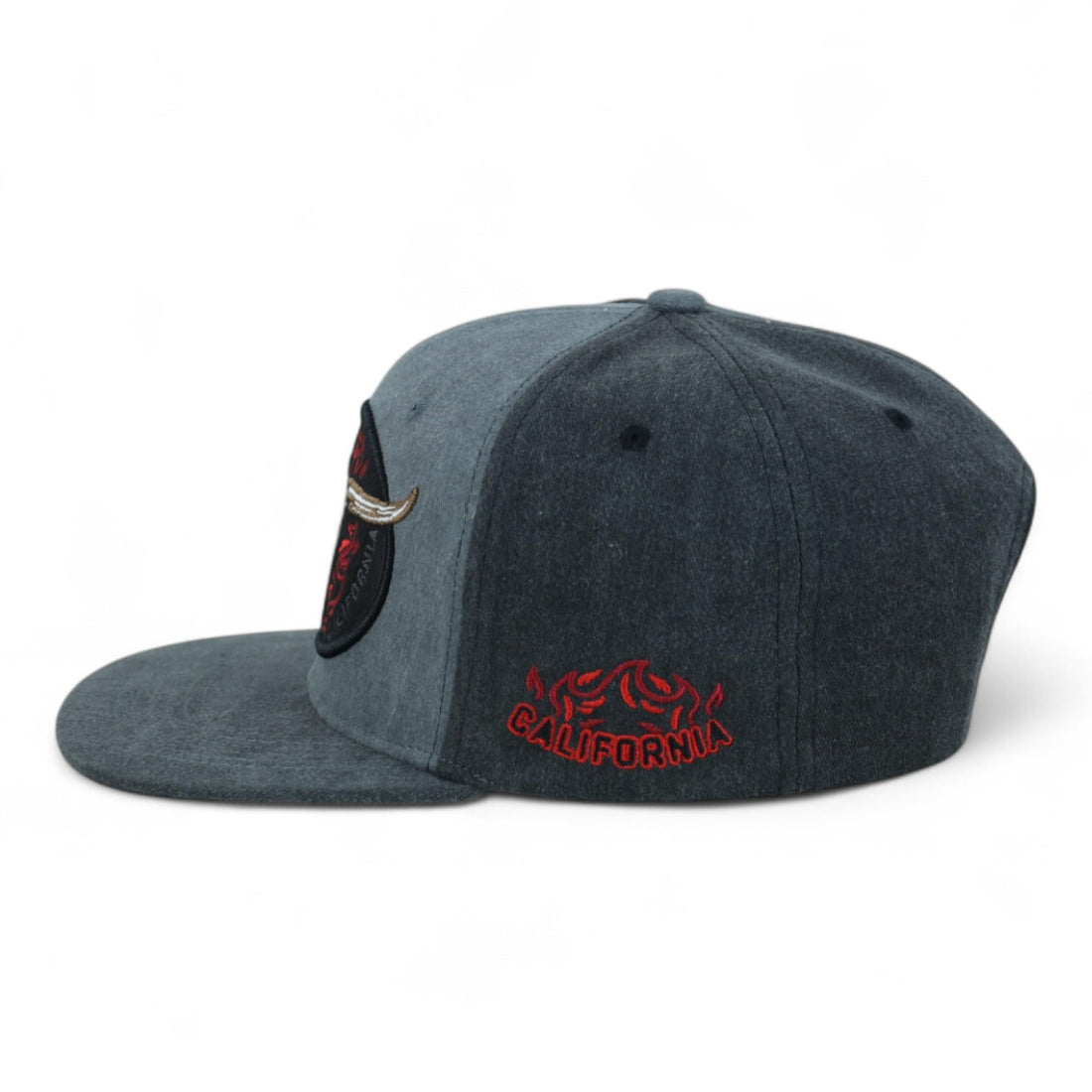 Trendy Apparel Shop Rodeo Design Embroidered Washed Cotton Flat Bill Snapback Cap