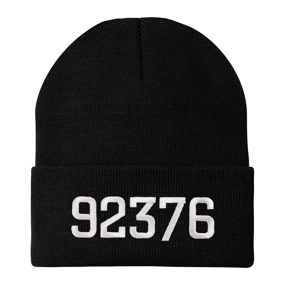 Trendy Apparel Shop 92376 Rialto CA Old English Embroidered Long Cuff Beanie
