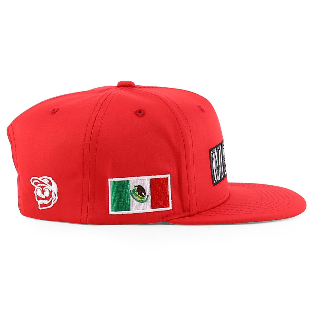 Trendy Apparel Shop Mexico Guadalupe Embroidered Flat Bill Snapback Cap
