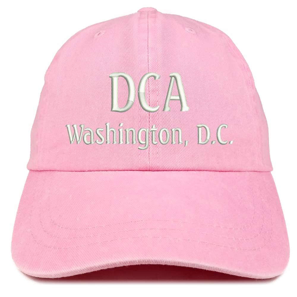 Trendy Apparel Shop DCA Washington DC Embroidered Pigment Dyed Washed Baseball Cap