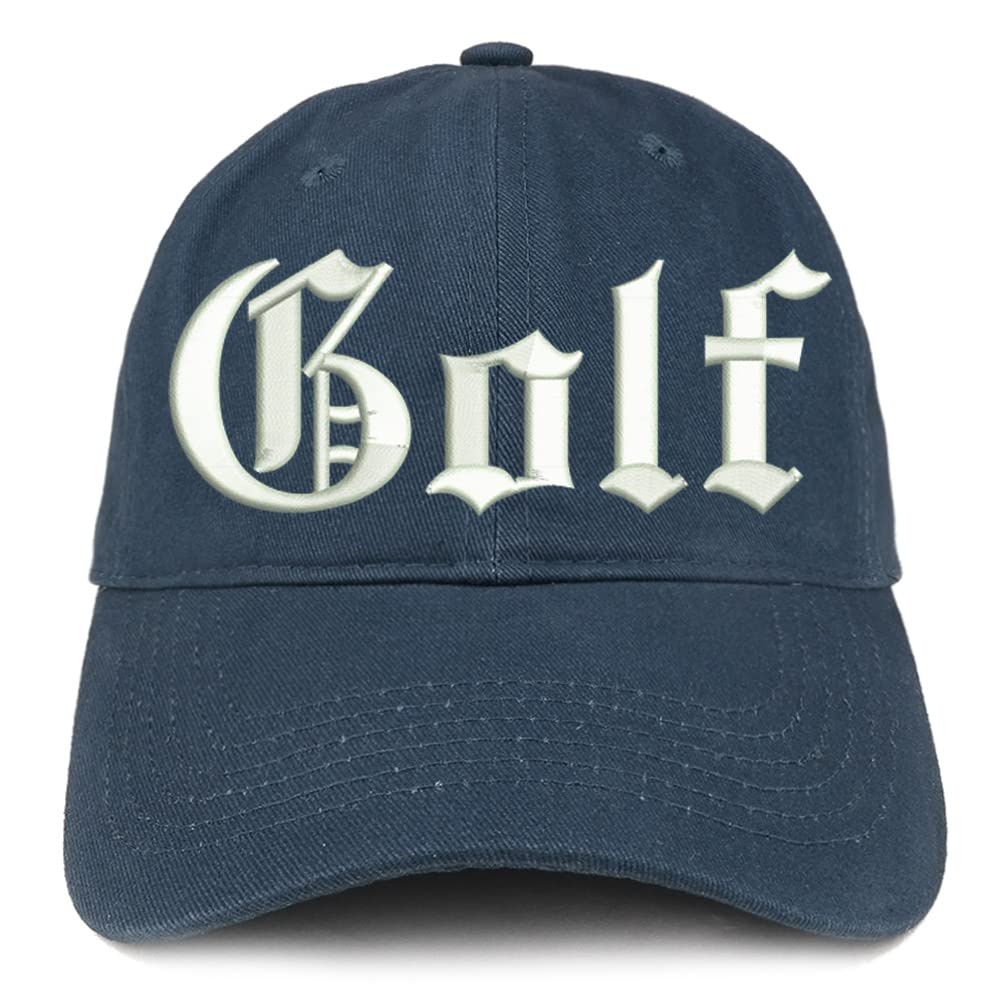 Trendy Apparel Shop Old English Golf Low Profile Soft Cotton Baseball Cap