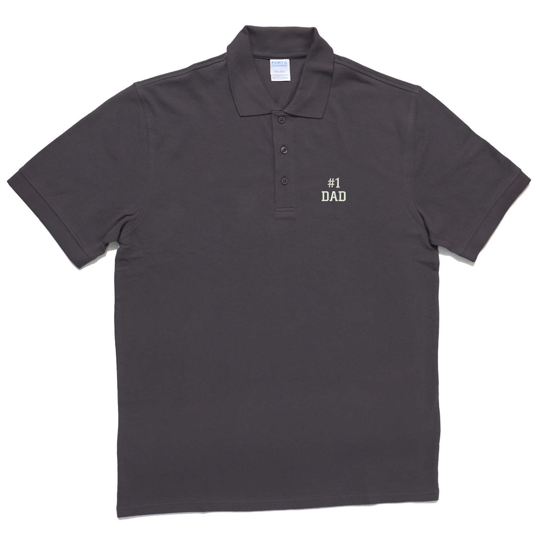 Trendy Apparel Shop Number #1 Dad Embroidered Combed Ring Spun Cotton Collared Polo Shirt