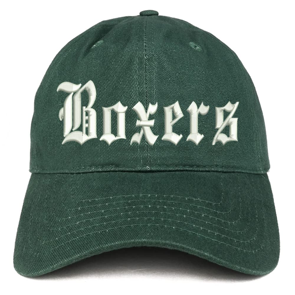 Trendy Apparel Shop Old English Boxers Low Profile Soft Cotton Baseball Cap