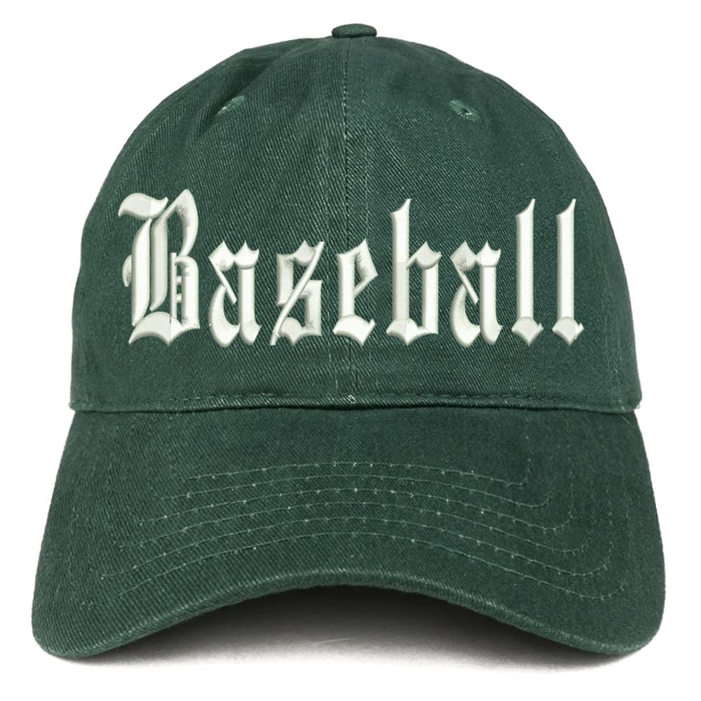 Trendy Apparel Shop Old English Baseball Low Profile Soft Cotton Baseball Cap