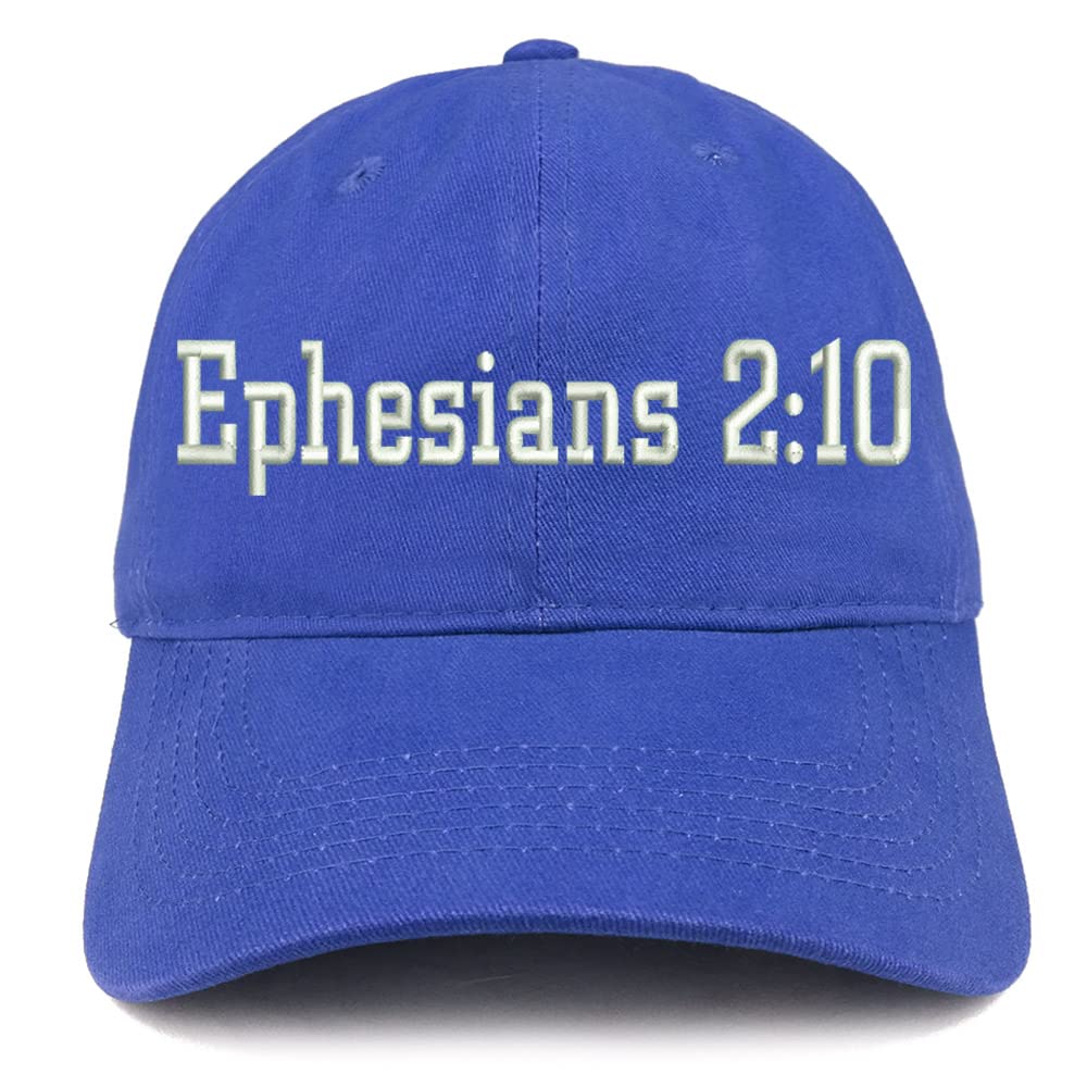 Trendy Apparel Shop Ephesians 2:10 Low Profile Soft Cotton Baseball Cap