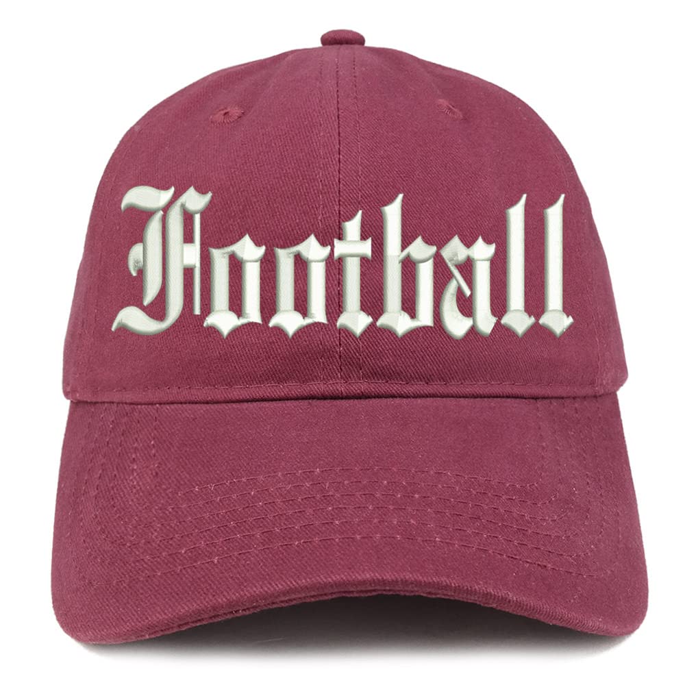 Trendy Apparel Shop Old English Football Low Profile Soft Cotton Baseball Cap