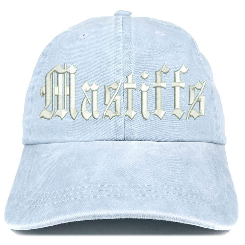 Trendy Apparel Shop Old English Mastiffs Washed Pigment Dyed Baseball Cap