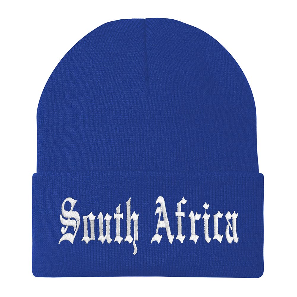Trendy Apparel Shop South Africa Old English Embroidered Long Cuff Beanie