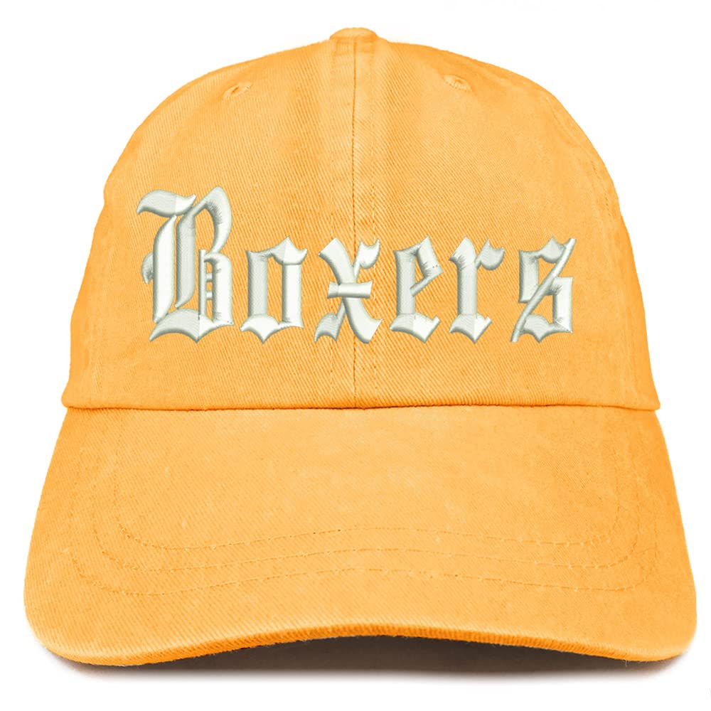 Trendy Apparel Shop Old English Boxers Washed Pigment Dyed Baseball Cap