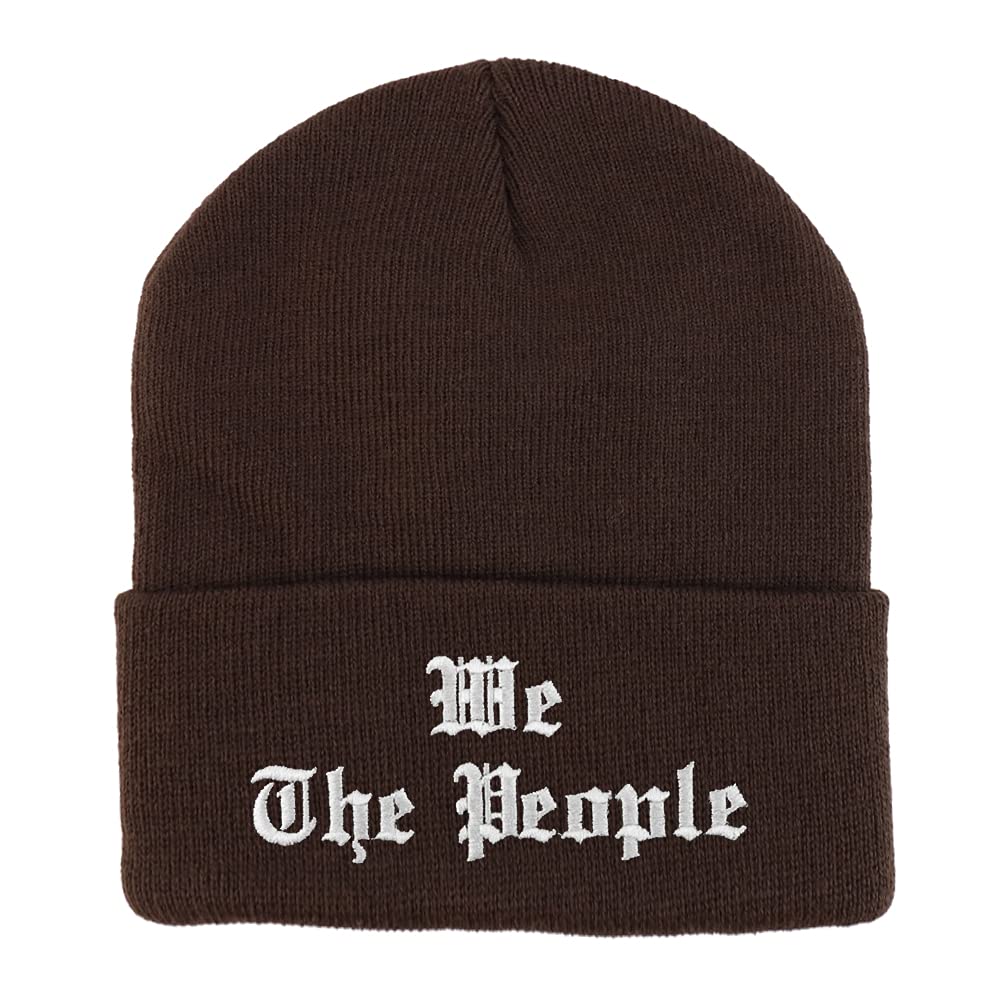 Trendy Apparel Shop We The People Old English Embroidered Long Cuff Beanie