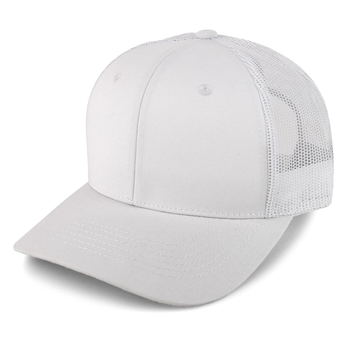 Trendy Apparel Shop Structured High Profile 6 Panel Mesh Trucker Baseball Cap