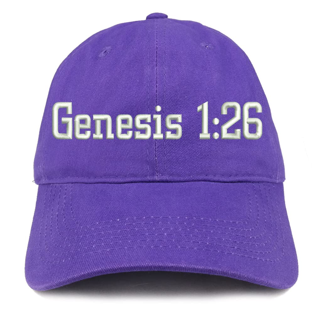 Trendy Apparel Shop Genesis 1:26 Low Profile Soft Cotton Baseball Cap
