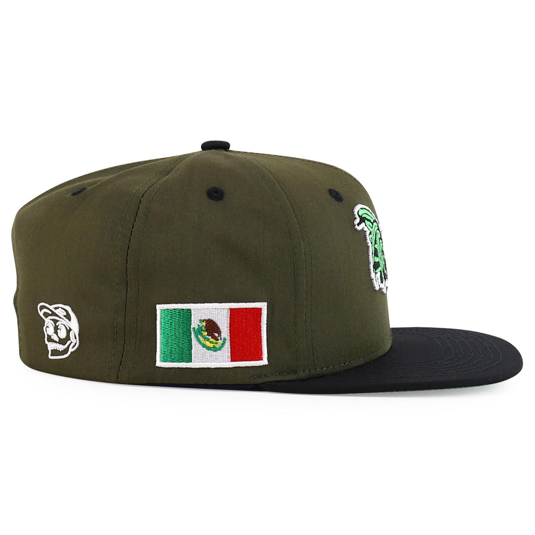 Trendy Apparel Shop 3D Rooster Embroidered Flat Bill Snapback Cap