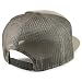 Trendy Apparel Shop Structured High Profile 7 Panel Flat Bill Mesh Back Snapback Cap