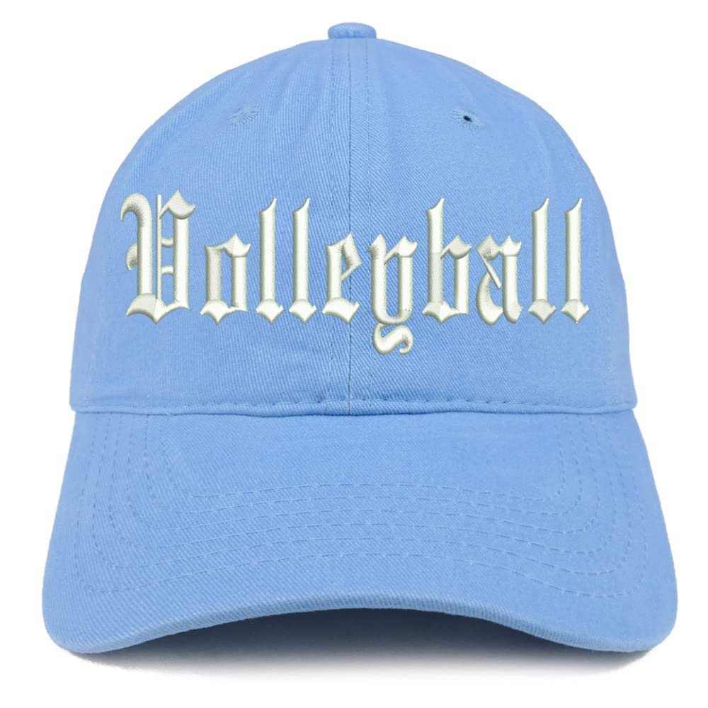 Trendy Apparel Shop Old English Volleyball Low Profile Soft Cotton Baseball Cap