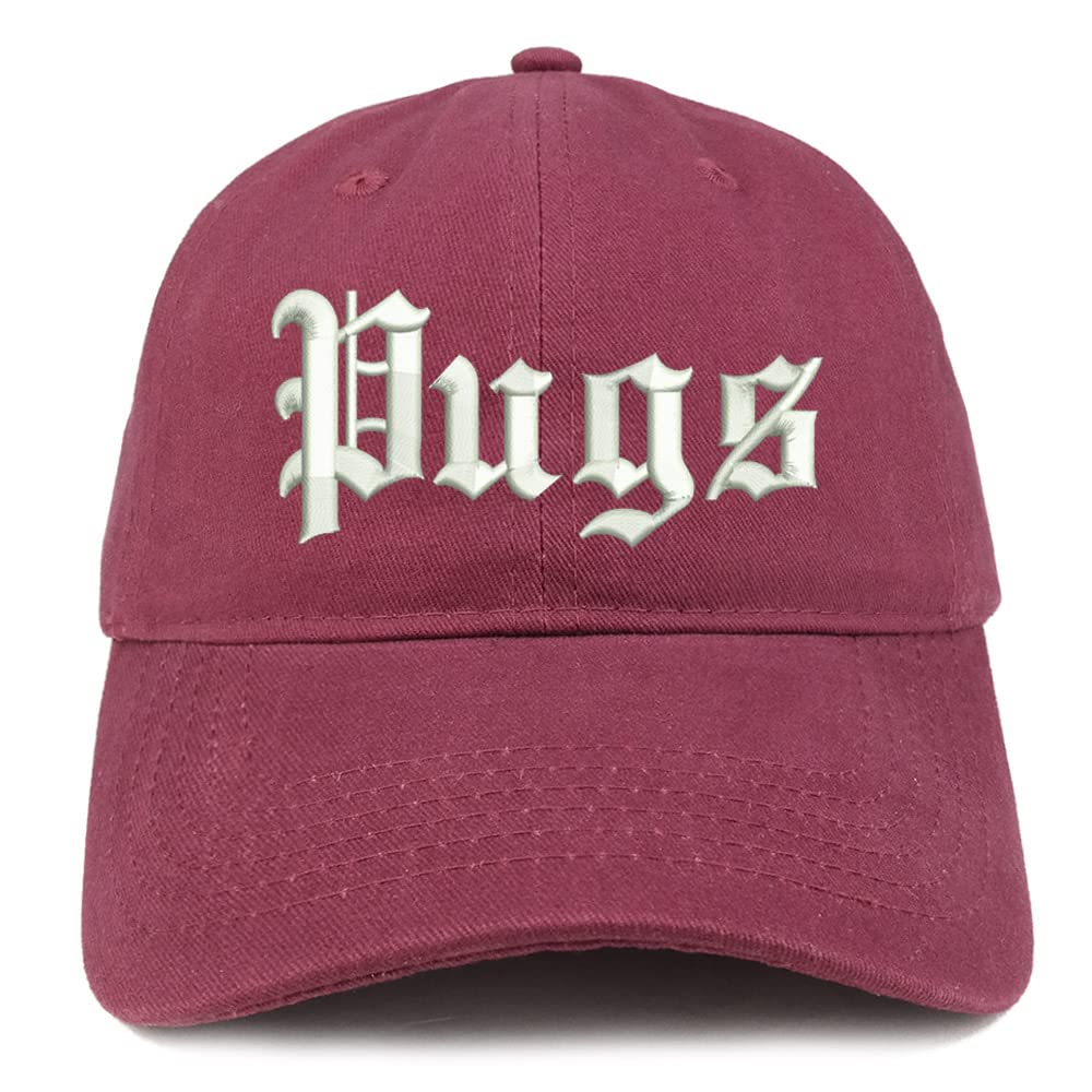 Trendy Apparel Shop Old English Pugs Low Profile Soft Cotton Baseball Cap
