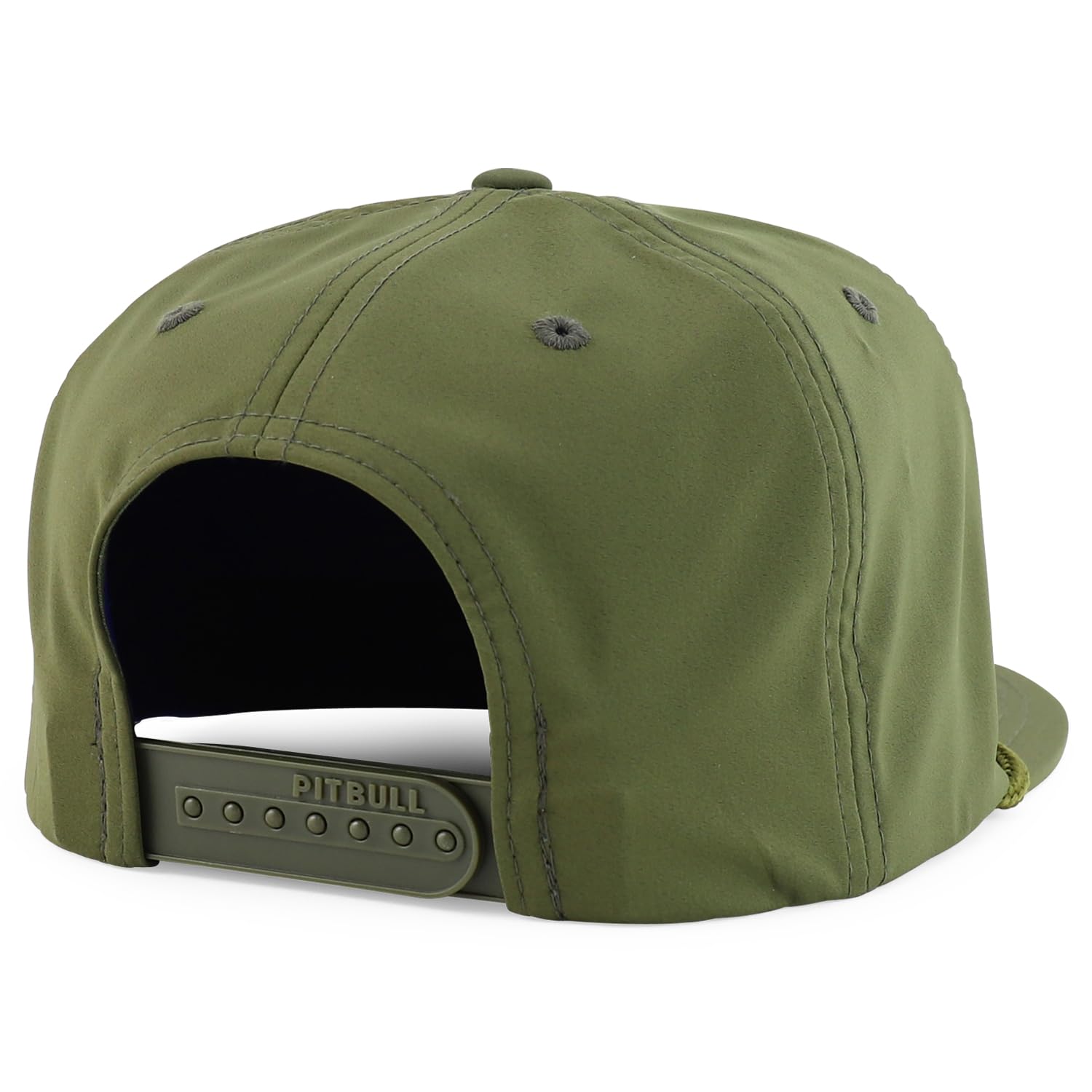 Trendy Apparel Shop 5 Panel Hybrid Perforated Rope Flatbill Snapback C
