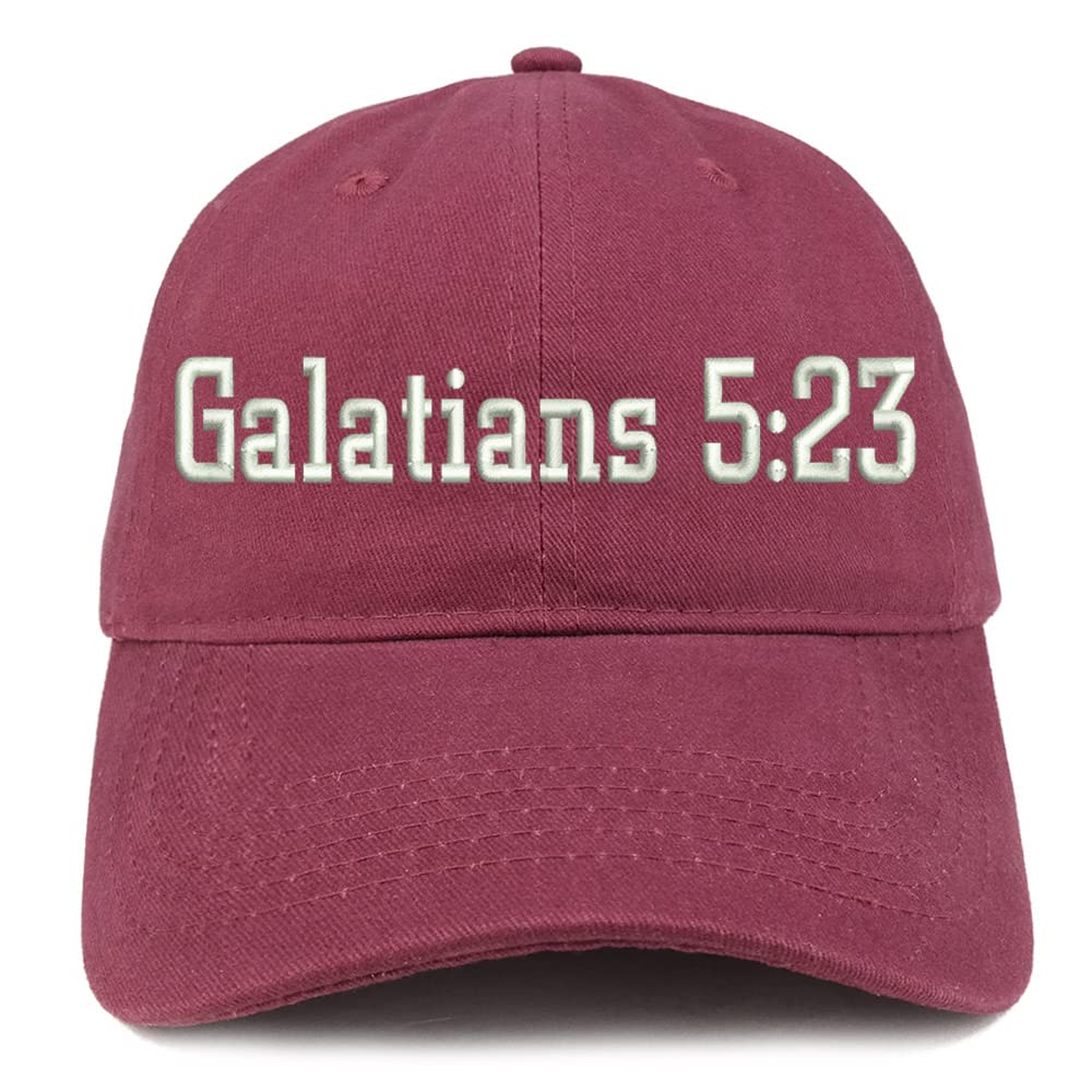 Trendy Apparel Shop Galatians 5:23 Low Profile Soft Cotton Baseball Cap