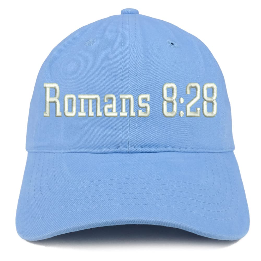 Trendy Apparel Shop Romans 8:28 Low Profile Soft Cotton Baseball Cap