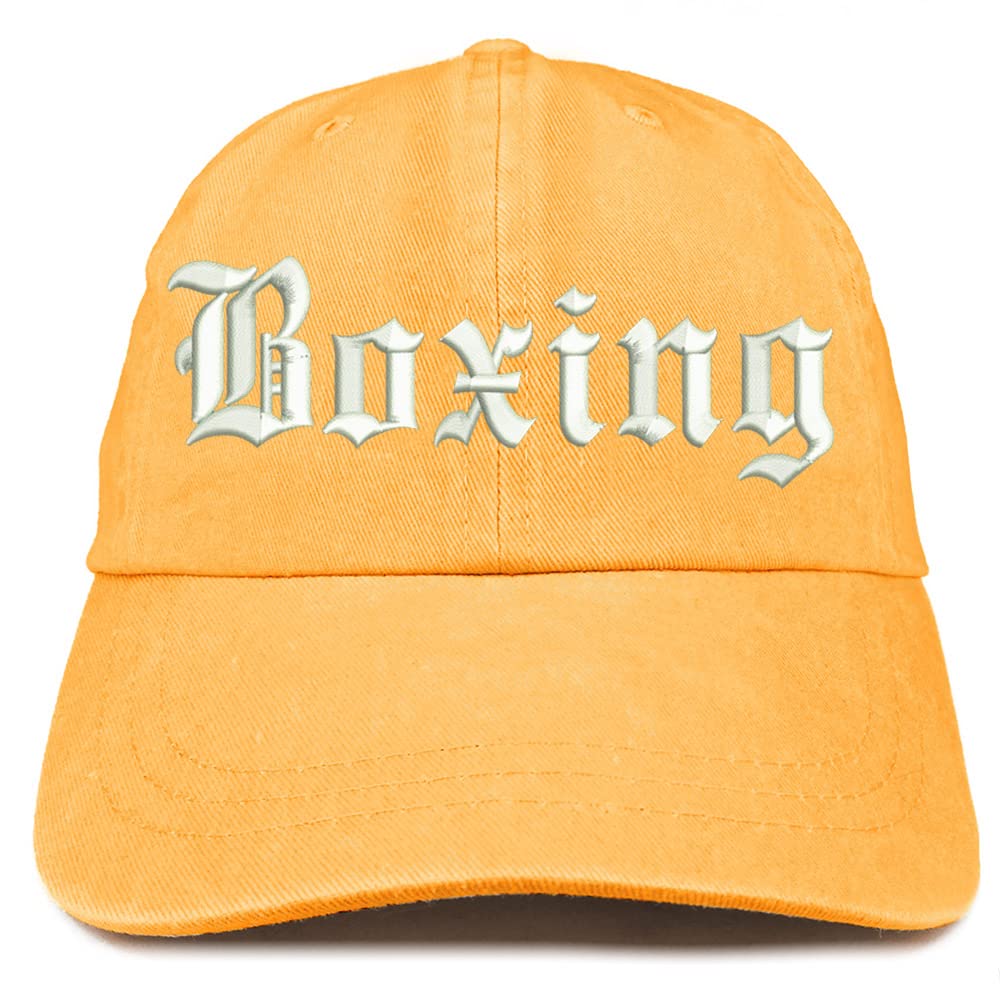 Trendy Apparel Shop Old English Boxing Washed Pigment Dyed Baseball Cap