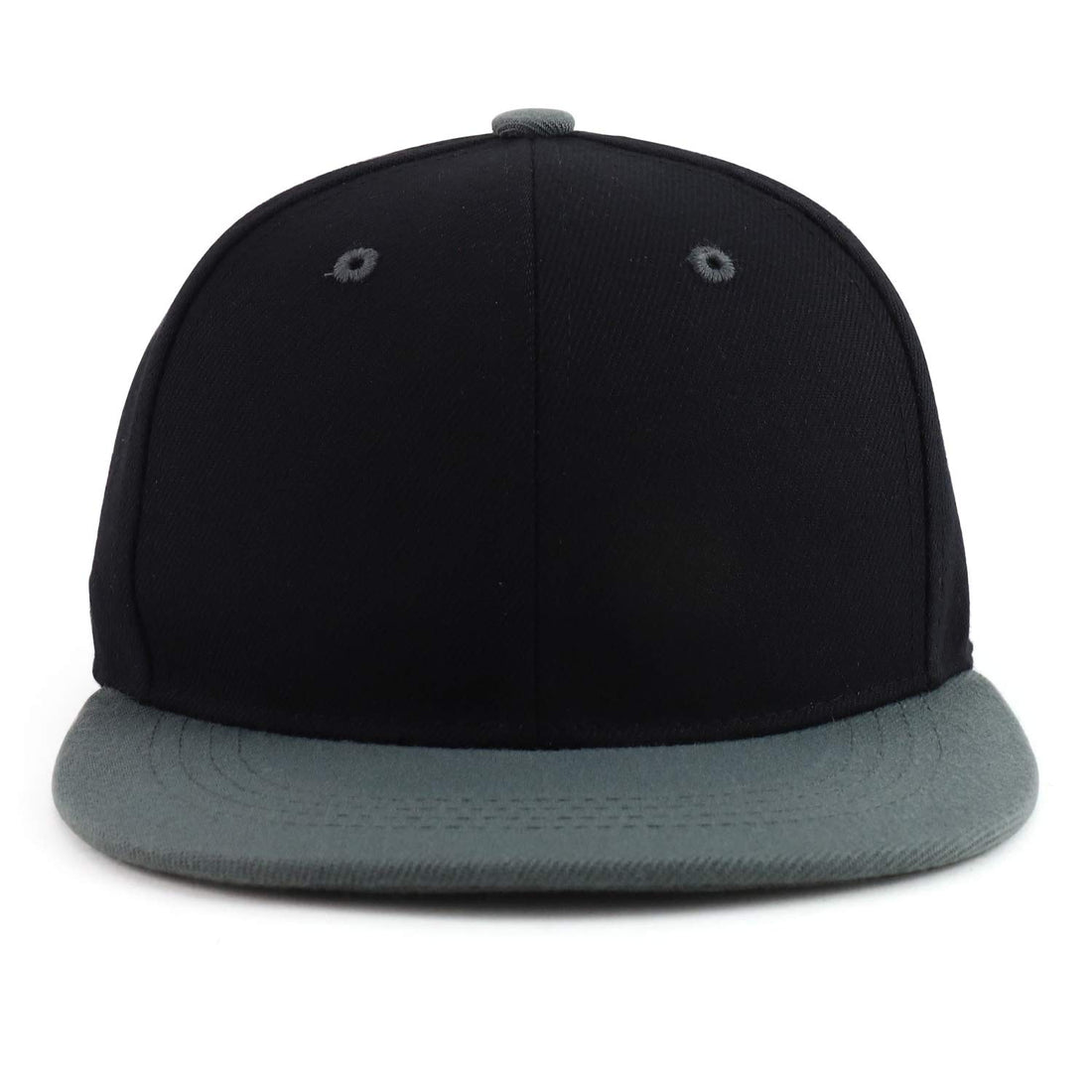 Trendy Apparel Shop Infant to Youth Plain Structured Flatbill Snapback Cap