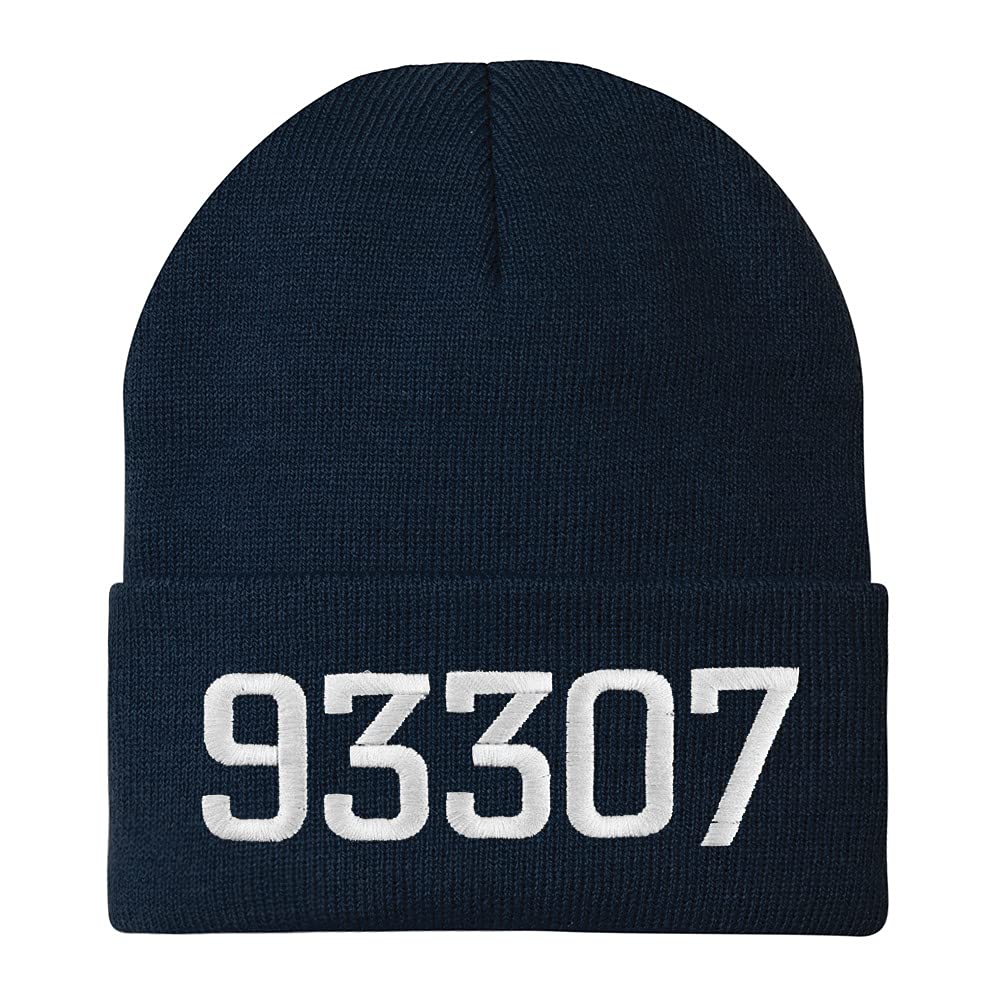 Trendy Apparel Shop 93307 Bakersfield CA Old English Embroidered Long Cuff Beanie