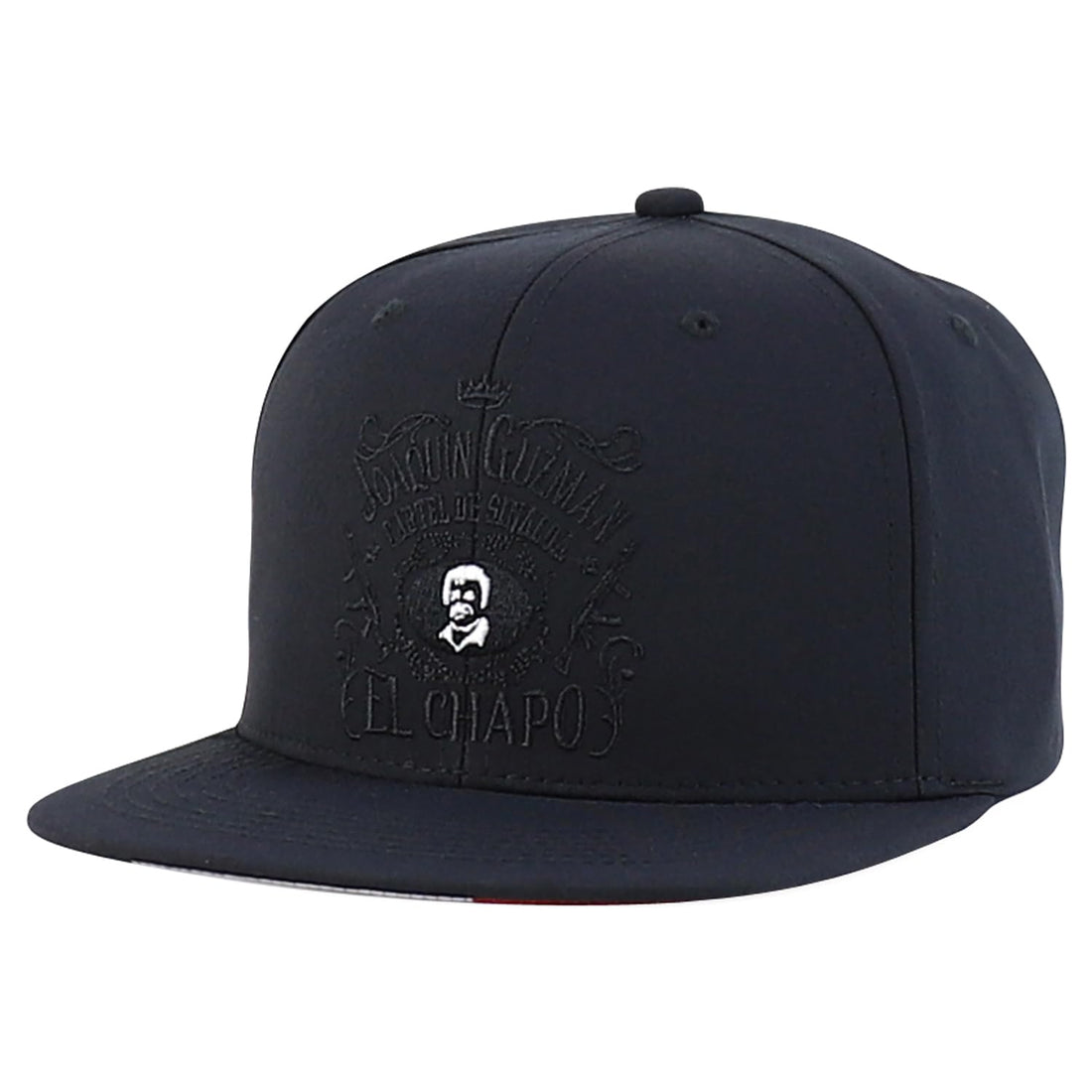 Trendy Apparel Shop Joaquin Guzman El Chapo Embrodiered Flat Bill Snapbcak Cap