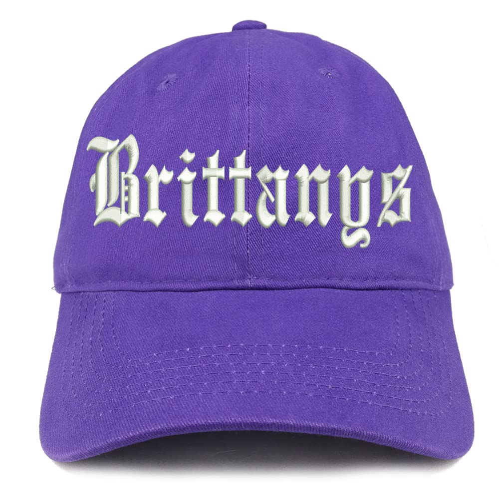 Trendy Apparel Shop Old English Brittanys Low Profile Soft Cotton Baseball Cap