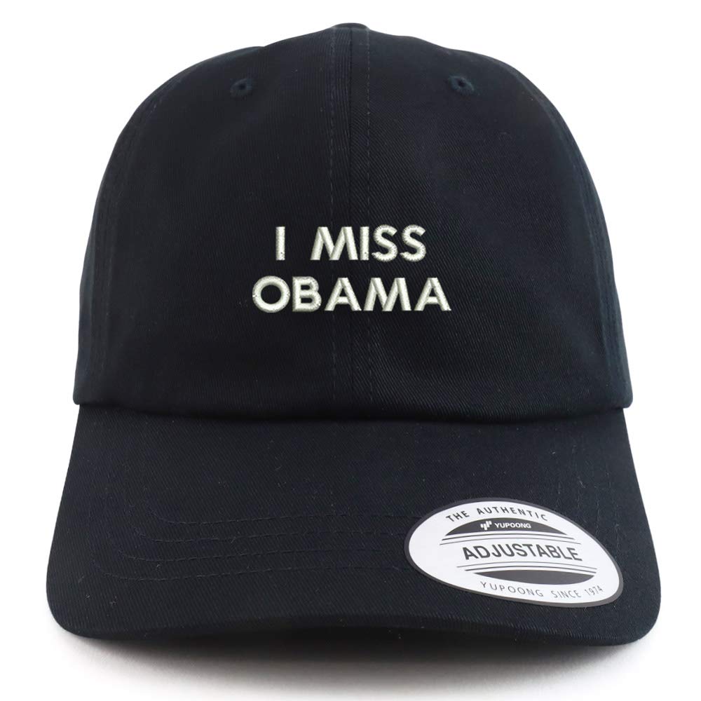 Trendy Apparel Shop XXL I Miss Obama Embroidered Unstructured Cap