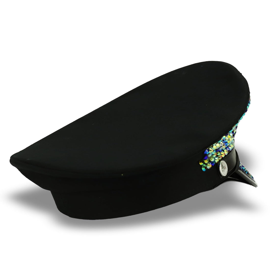 Trendy Apparel Shop Festival Party Sparkly Sequin Rhinestone Captain Hat