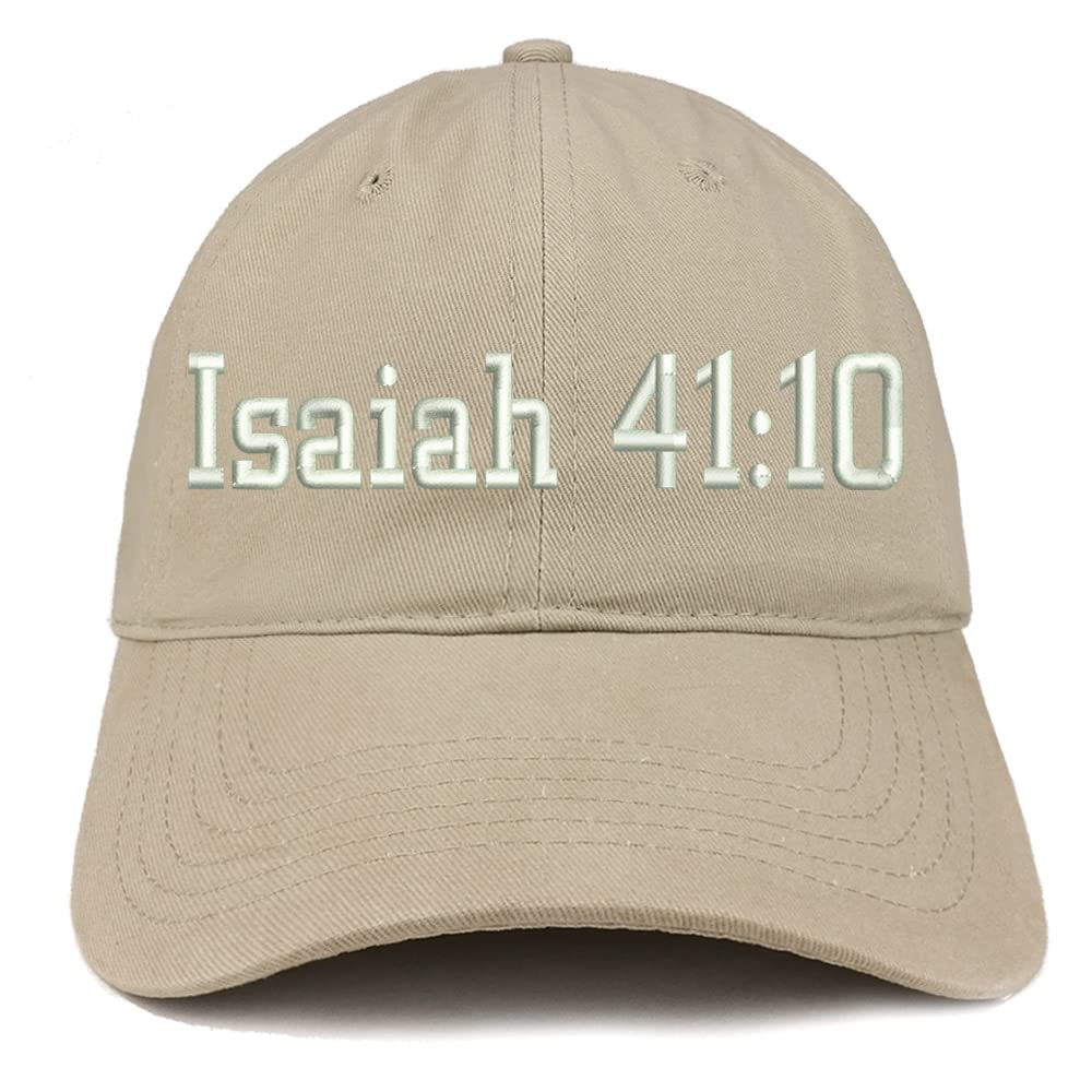 Trendy Apparel Shop Isaiah 41:10 Low Profile Soft Cotton Baseball Cap