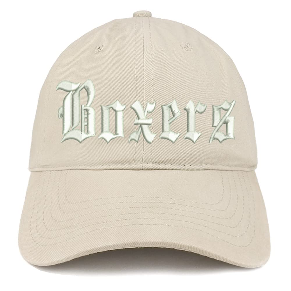 Trendy Apparel Shop Old English Boxers Low Profile Soft Cotton Baseball Cap
