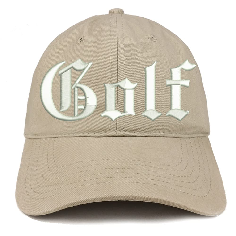 Trendy Apparel Shop Old English Golf Low Profile Soft Cotton Baseball Cap