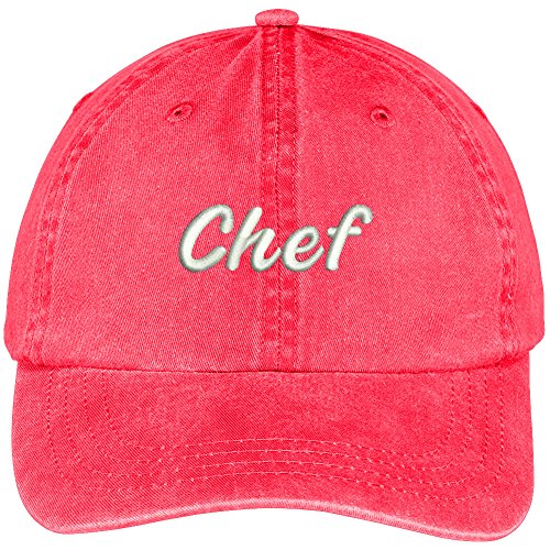 Trendy Apparel Shop Chef Embroidered Washed Cotton Adjustable Cap