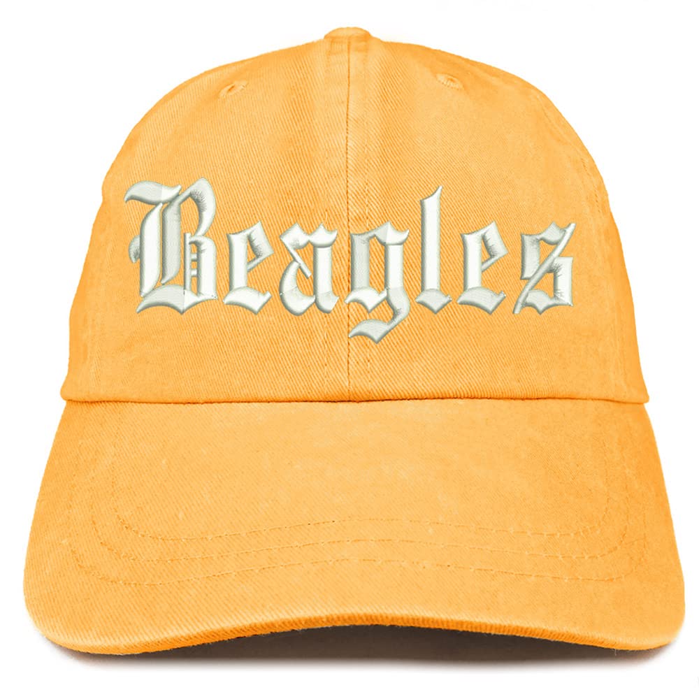 Trendy Apparel Shop Old English Beagles Washed Pigment Dyed Baseball Cap