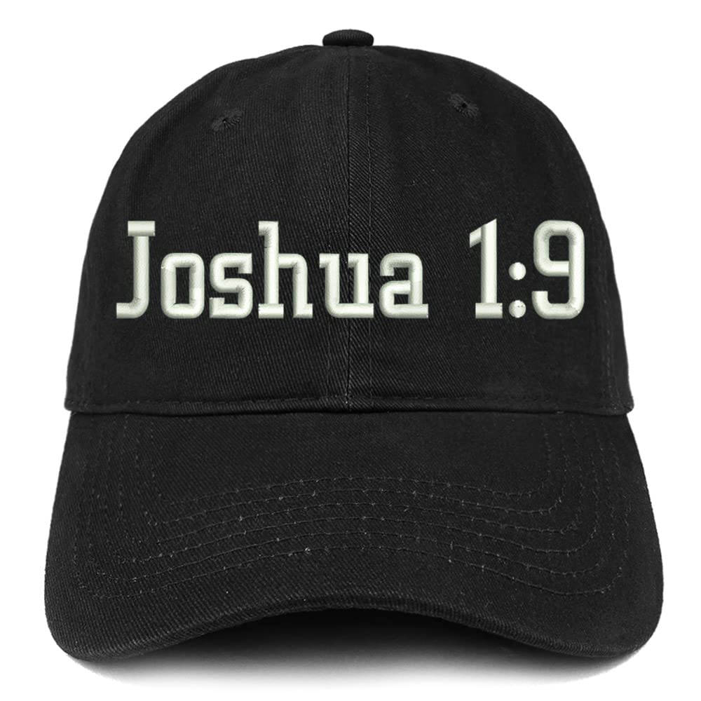 Trendy Apparel Shop Joshua 1:9 Low Profile Soft Cotton Baseball Cap