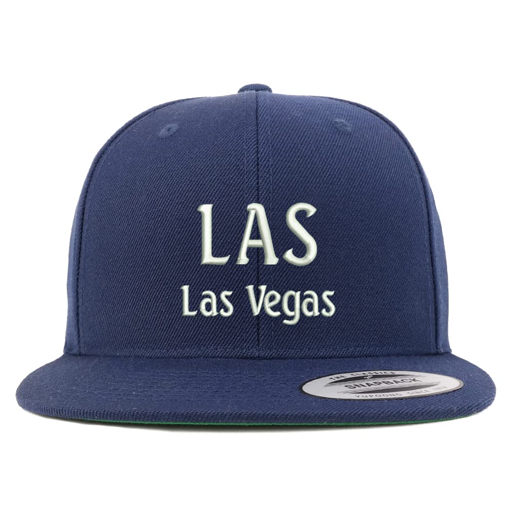 Trendy Apparel Shop LAS Las Vegas Embroidered Flatbill Snapback