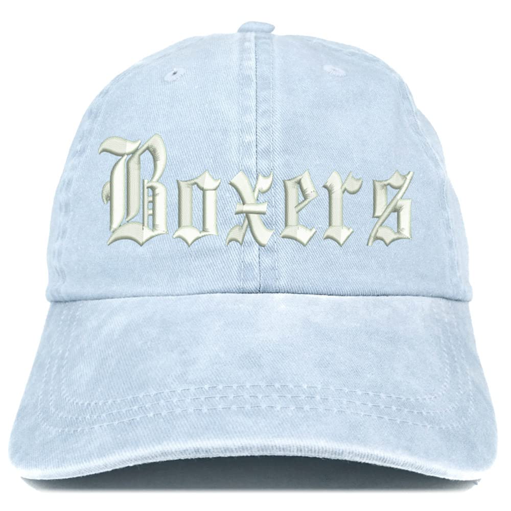 Trendy Apparel Shop Old English Boxers Washed Pigment Dyed Baseball Cap
