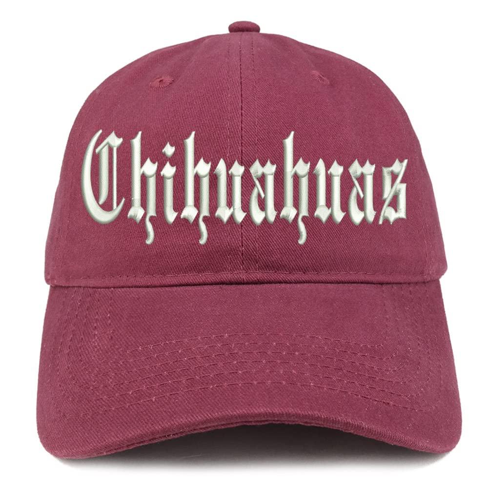 Trendy Apparel Shop Old English Chihuahuas Low Profile Soft Cotton Baseball Cap
