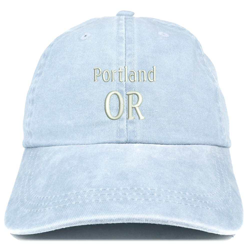 Trendy Apparel Shop Portland OR Embroidered Pigment Dyed Washed Baseball Cap