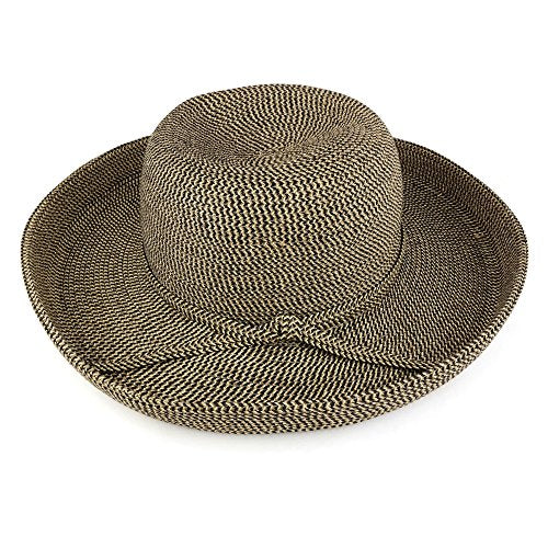 Trendy Apparel Shop Ladies Kettle Medium Brim Summer Paper Braid Straw Fashionable Hat