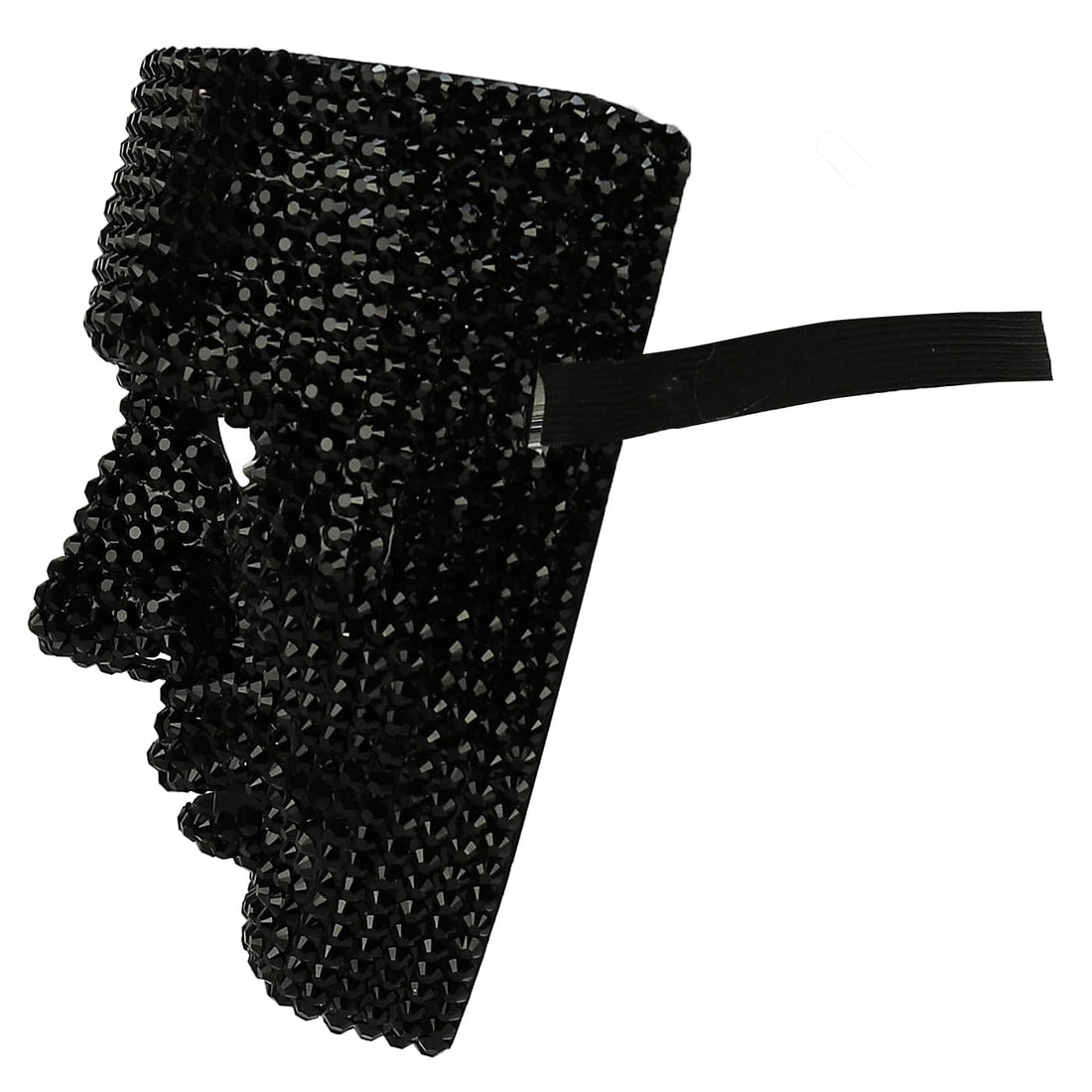 Trendy Apparel Shop Bling Rhinestone Skull Half Mask Costume Accessory