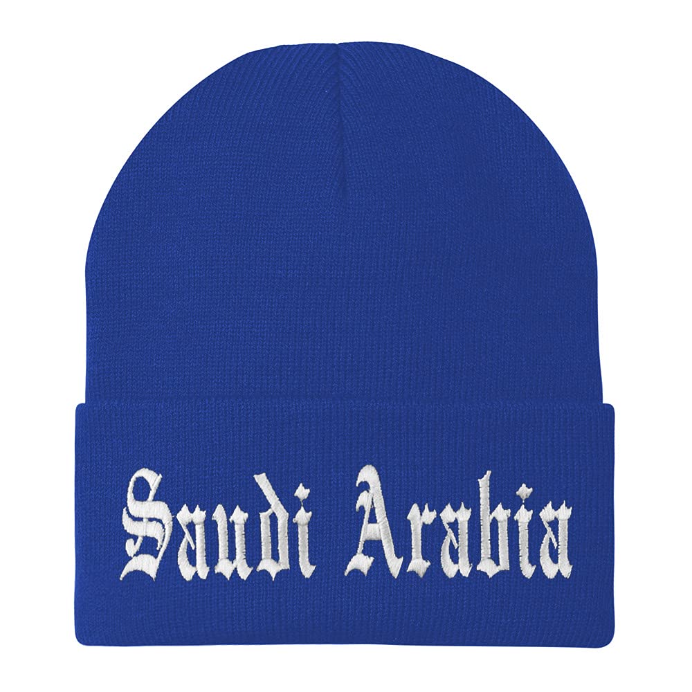 Trendy Apparel Shop Saudi Arabia Old English Embroidered Long Cuff Beanie