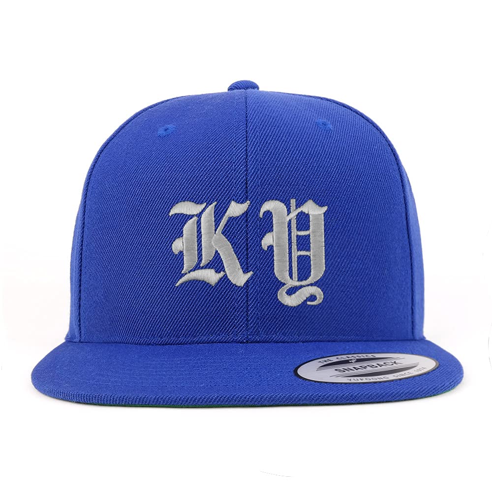 Trendy Apparel Shop Kentucky KY Old English Embroidered Flatbill Snapback