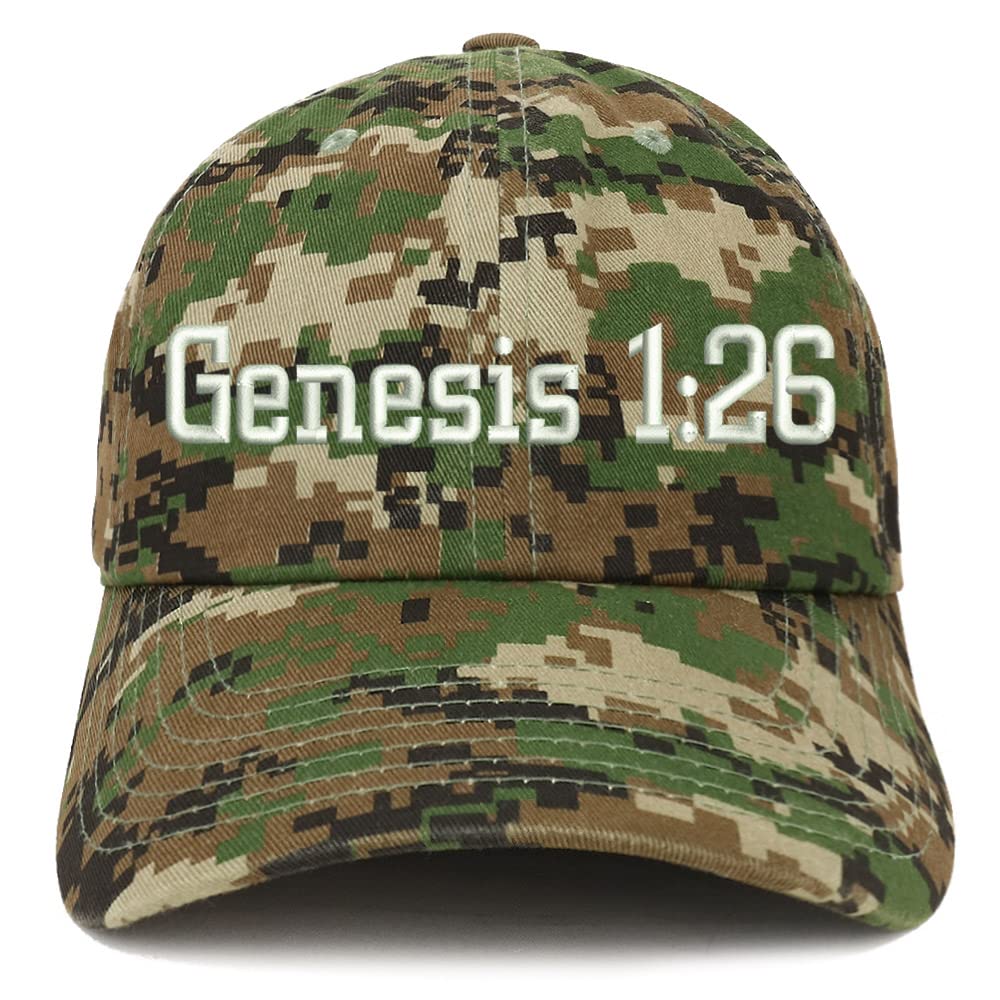 Trendy Apparel Shop Genesis 1:26 Low Profile Soft Cotton Baseball Cap